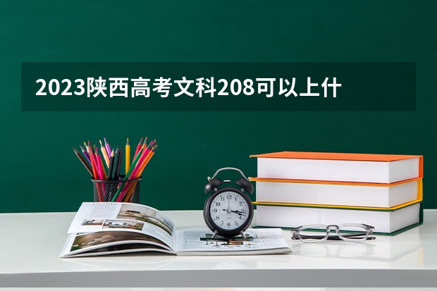 2023陕西高考文科208可以上什么大学