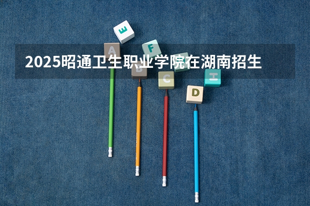 2025昭通卫生职业学院在湖南招生计划一览表