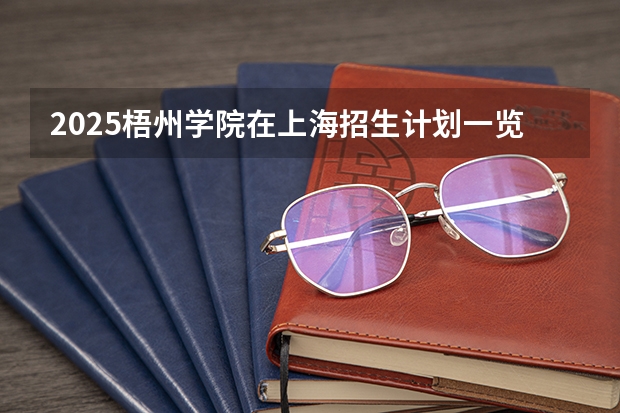 2025梧州学院在上海招生计划一览表