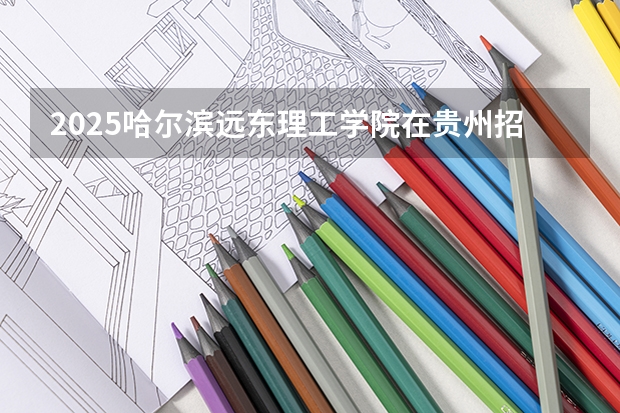 2025哈尔滨远东理工学院在贵州招生计划一览表