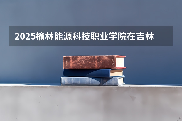 2025榆林能源科技职业学院在吉林招生计划一览表