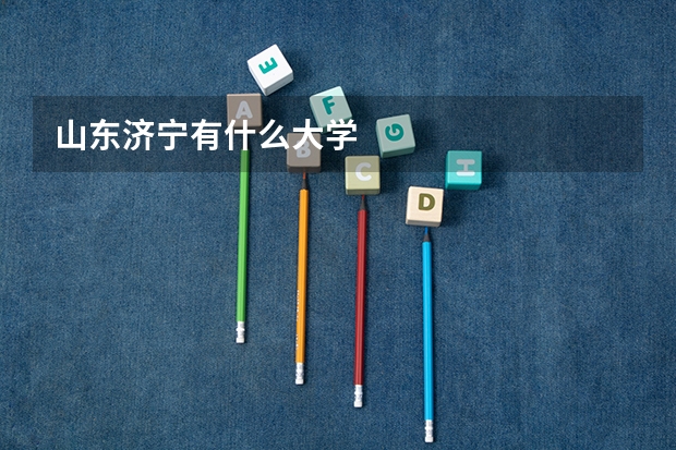 山东济宁有什么大学