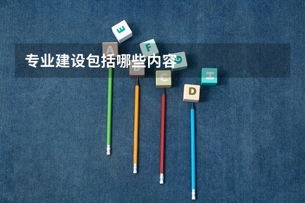 专业建设包括哪些内容
