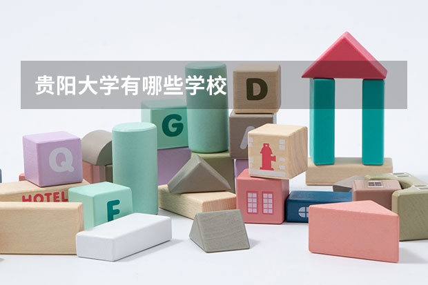 贵阳大学有哪些学校