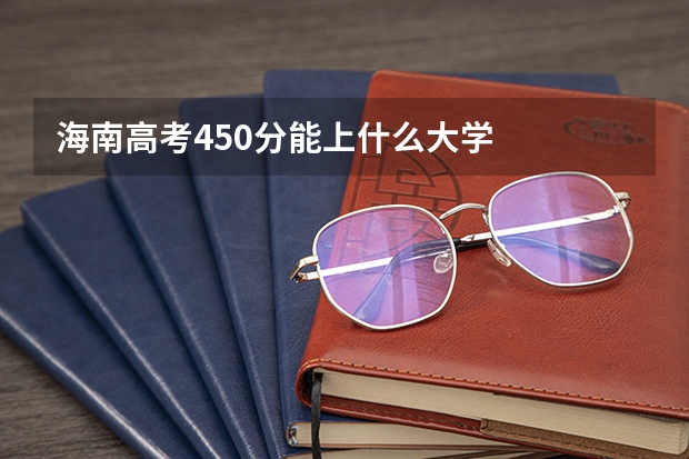 海南高考450分能上什么大学
