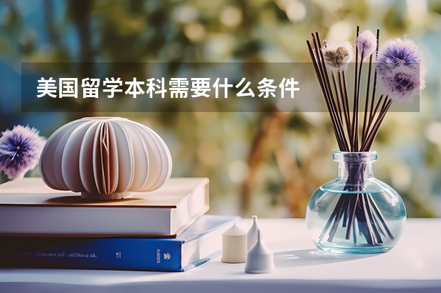 美国留学本科需要什么条件