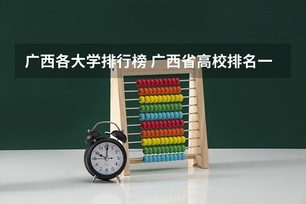 广西各大学排行榜 广西省高校排名一览表
