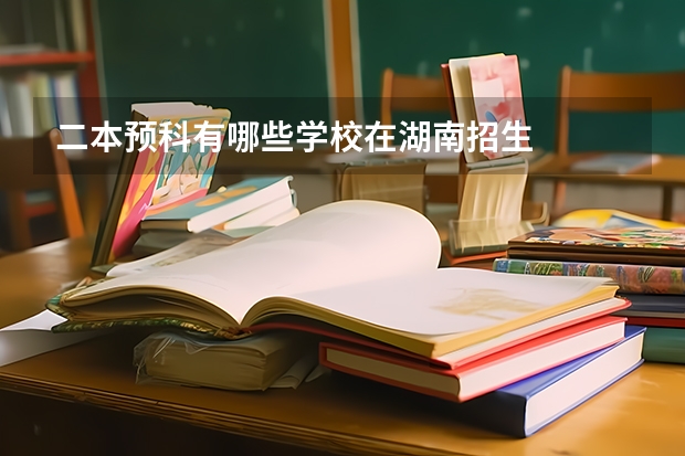 二本预科有哪些学校在湖南招生