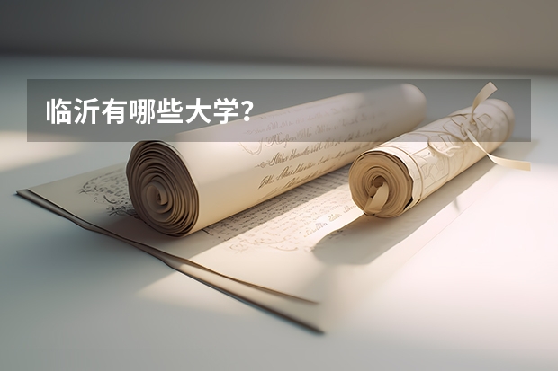 临沂有哪些大学？