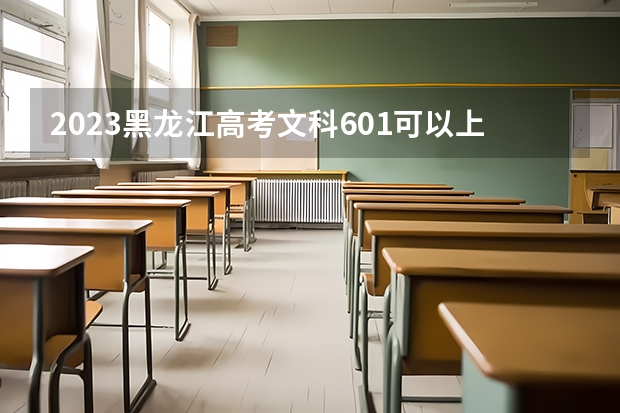 2023黑龙江高考文科601可以上什么大学