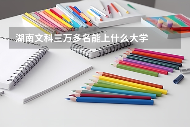 湖南文科三万多名能上什么大学