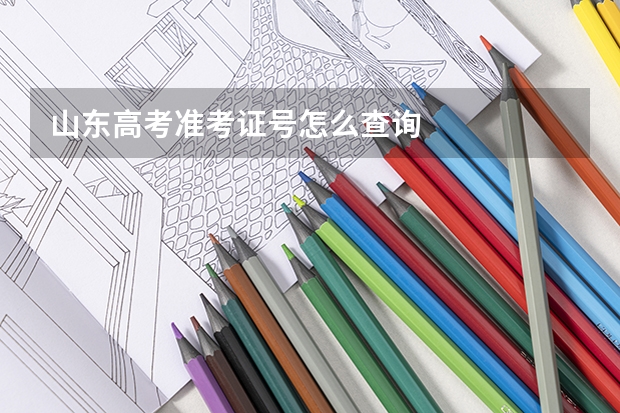 山东高考准考证号怎么查询