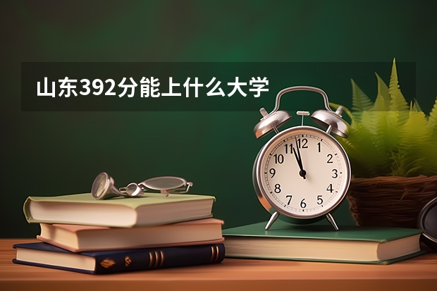 山东392分能上什么大学