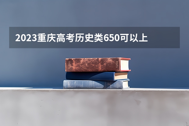 2023重庆高考历史类650可以上什么大学