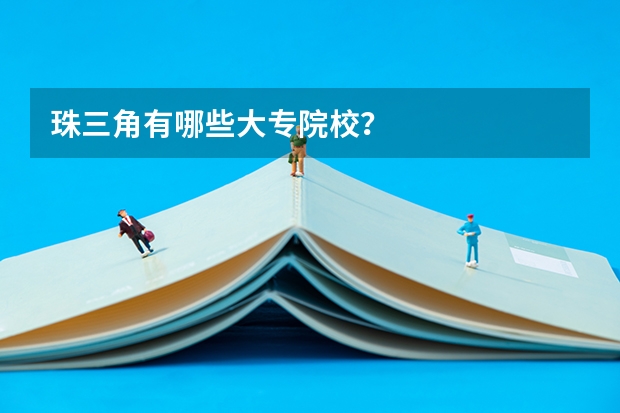 珠三角有哪些大专院校？
