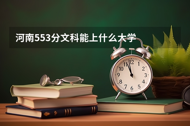 河南553分文科能上什么大学