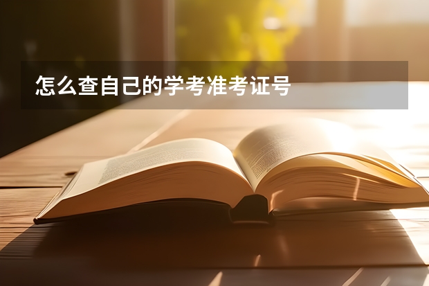怎么查自己的学考准考证号