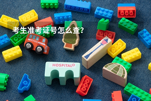 考生准考证号怎么查？