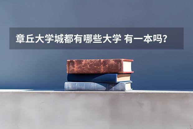 章丘大学城都有哪些大学 有一本吗？