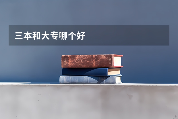 三本和大专哪个好