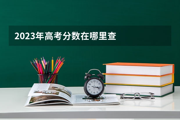 2023年高考分数在哪里查
