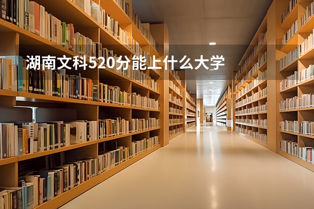 湖南文科520分能上什么大学