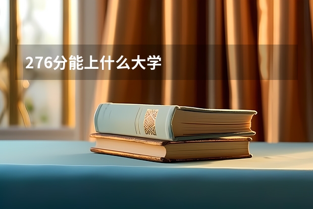 276分能上什么大学