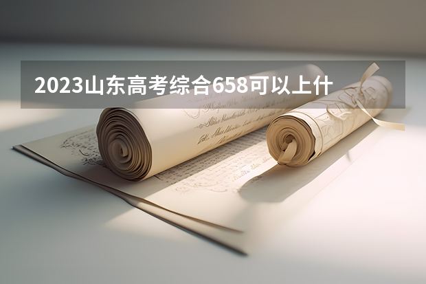 2023山东高考综合658可以上什么大学