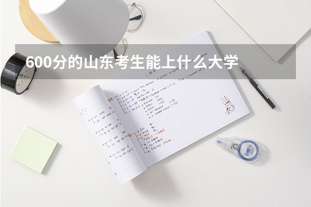 600分的山东考生能上什么大学