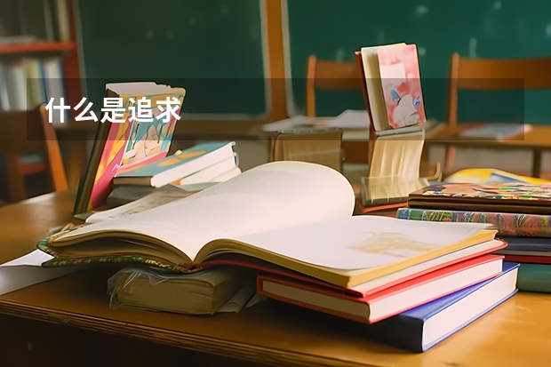 什么是追求