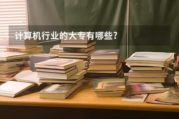 计算机行业的大专有哪些?