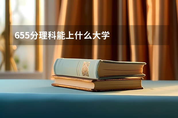 655分理科能上什么大学