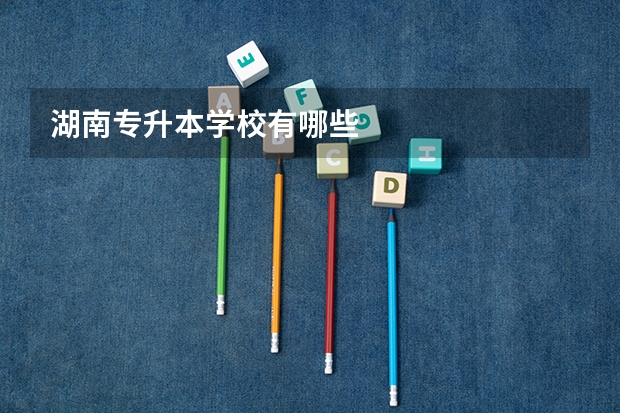 湖南专升本学校有哪些