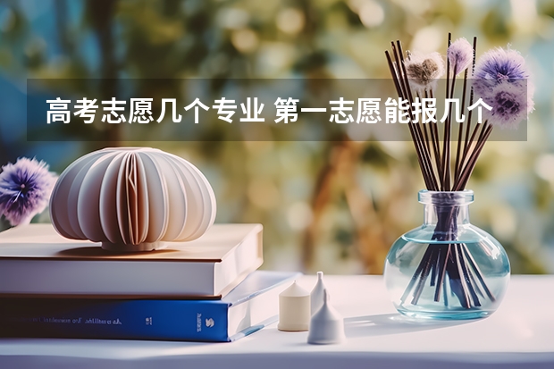 高考志愿几个专业 第一志愿能报几个专业