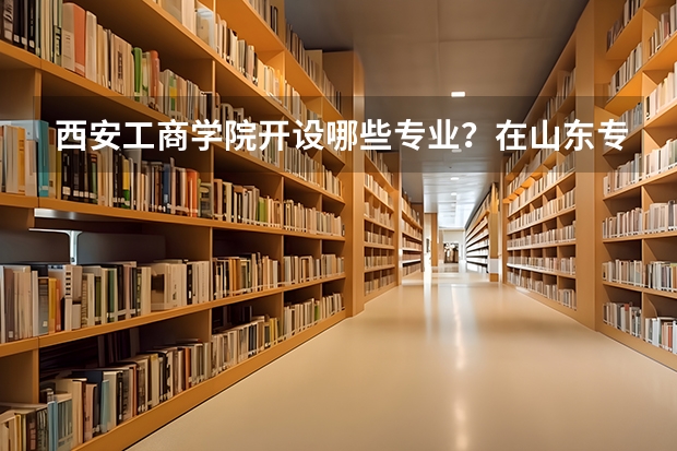 西安工商学院开设哪些专业？在山东专业录取分数线