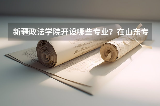 新疆政法学院开设哪些专业？在山东专业录取分数线