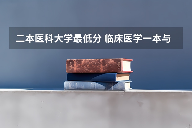 二本医科大学最低分 临床医学一本与二本的区别，请详细说明