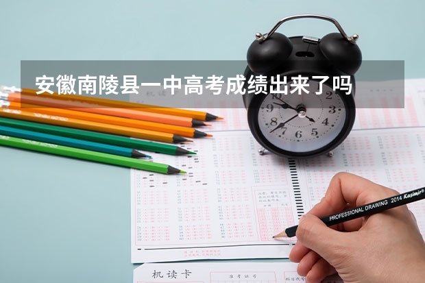 安徽南陵县一中高考成绩出来了吗