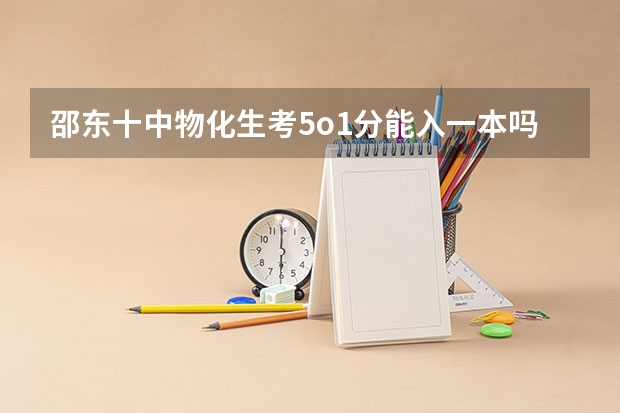邵东十中物化生考5o1分能入一本吗