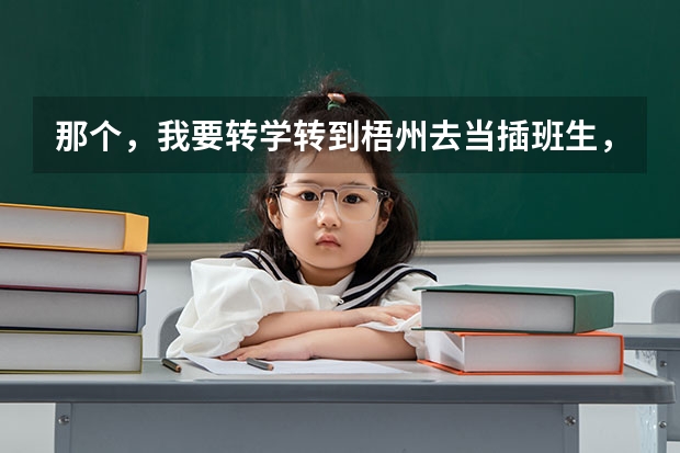 那个，我要转学..转到梧州去当插班生，什么好的高中会收？那个，我成绩在广东不差，只是不能参加高考才转