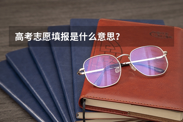 高考志愿填报是什么意思？