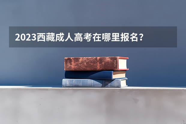 2023西藏成人高考在哪里报名？
