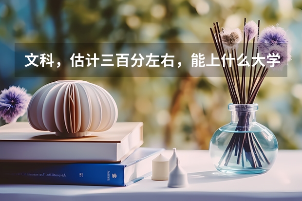 文科，估计三百分左右，能上什么大学
