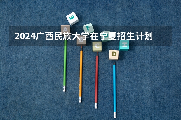 2024广西民族大学在宁夏招生计划介绍