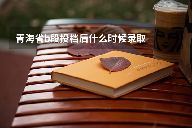 青海省b段投档后什么时候录取