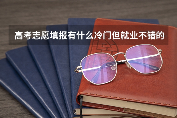 高考志愿填报有什么冷门但就业不错的专业？大家有什么推荐？