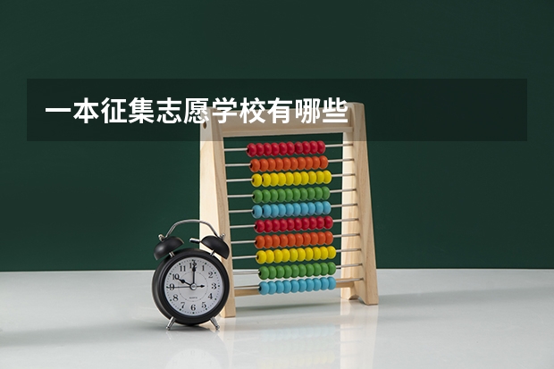 一本征集志愿学校有哪些