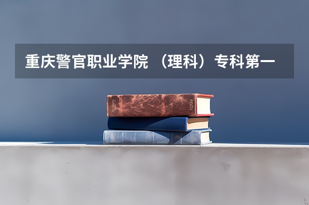 重庆警官职业学院 （理科）专科第一批录取分数线 重庆各大专科学校录取分数线