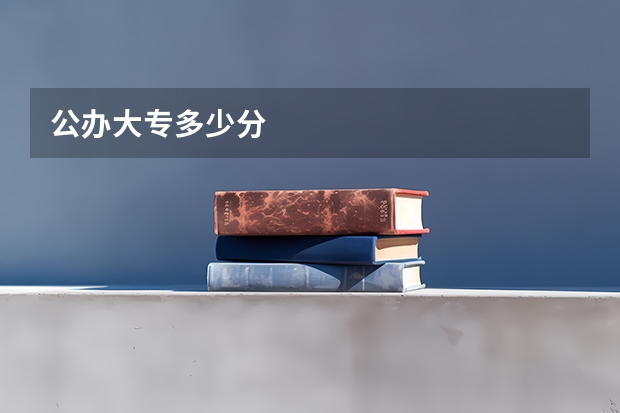 公办大专多少分