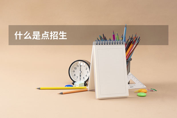什么是点招生